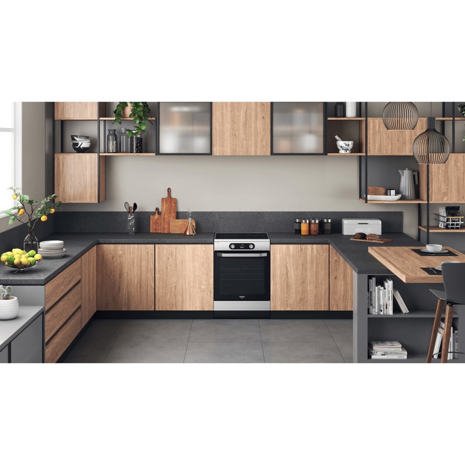 Hotpoint HS68IQ8CHX/E Cucina Piano cottura a induzione Acciaio inossidabile A