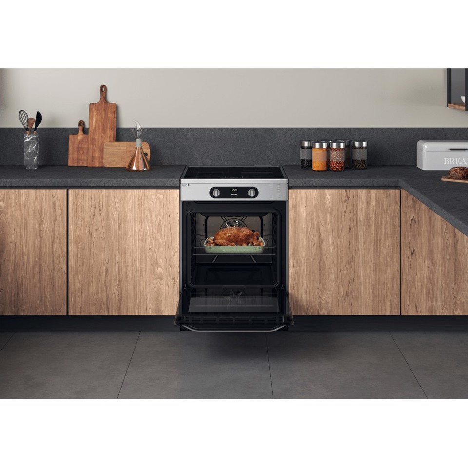 Hotpoint HS68IQ8CHX/E Cucina Piano cottura a induzione Acciaio inossidabile A
