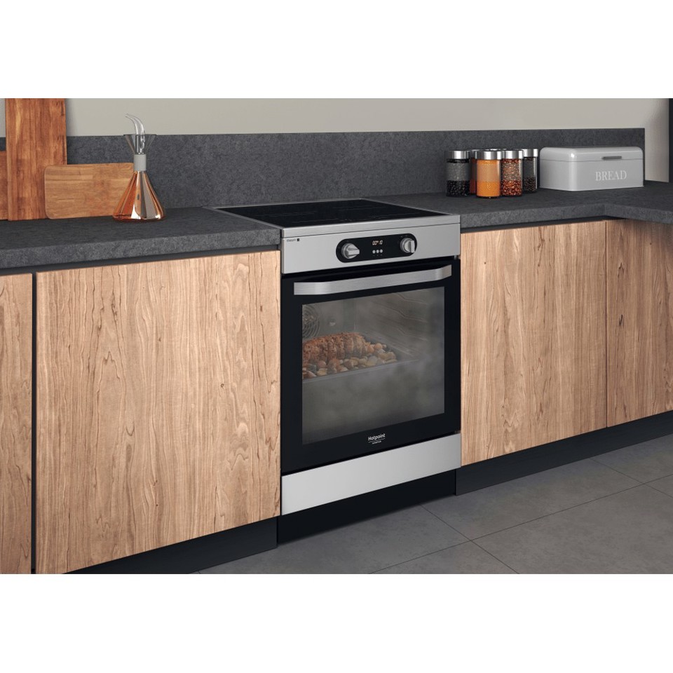 Hotpoint HS68IQ8CHX/E Cucina Piano cottura a induzione Acciaio inossidabile A