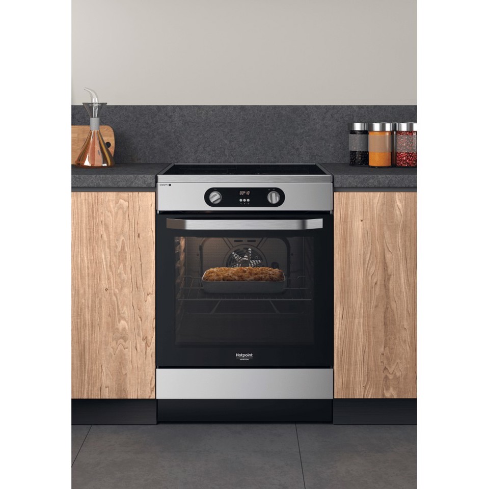 Hotpoint HS68IQ8CHX/E Cucina Piano cottura a induzione Acciaio inossidabile A