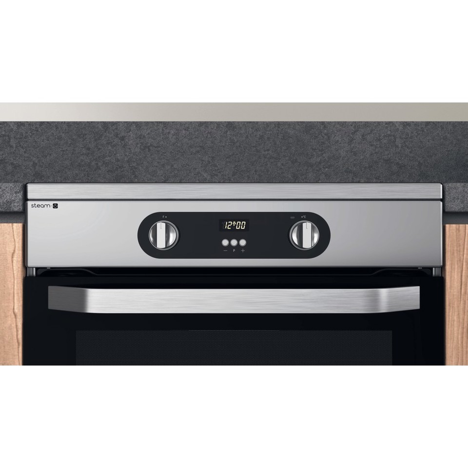 Hotpoint HS68IQ8CHX/E Cucina Piano cottura a induzione Acciaio inossidabile A