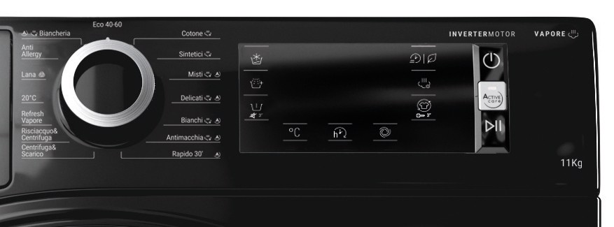 Hotpoint NBT 116 BLACK IT lavatrice Caricamento frontale 11 kg 1400 Giri/min Nero