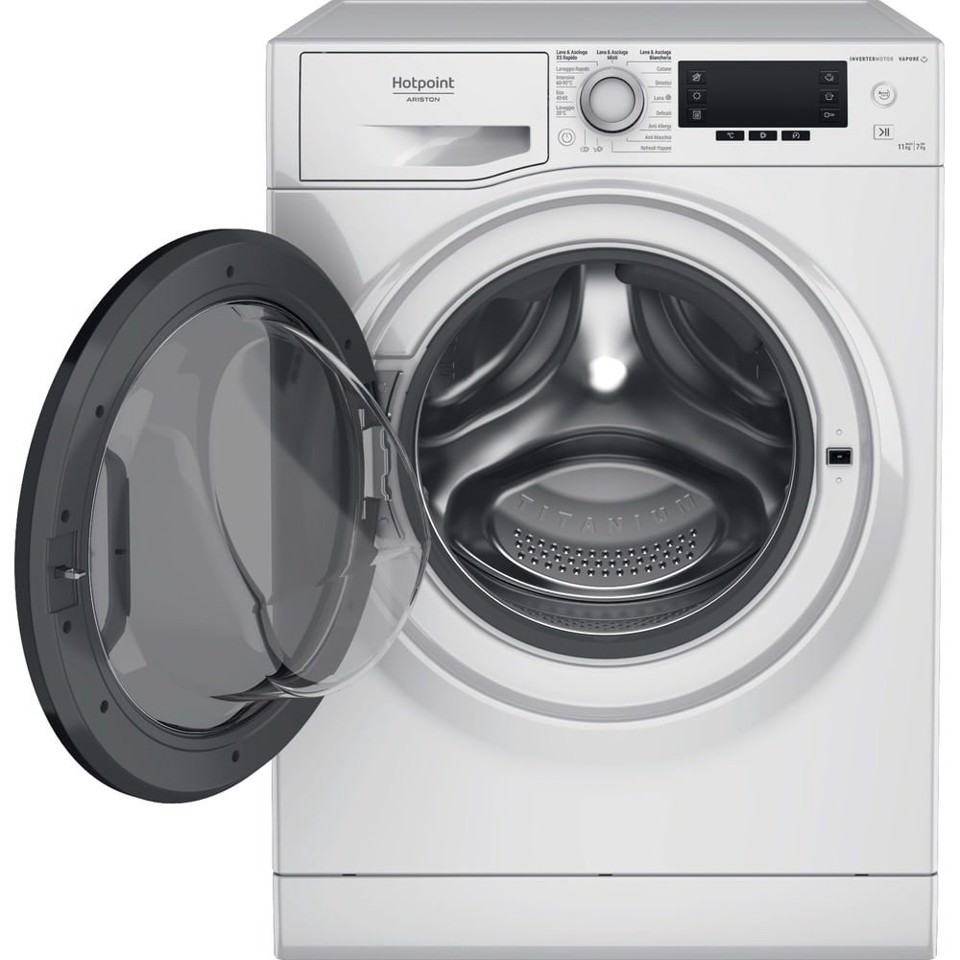 Hotpoint NDD 11726 DA IT lavasciuga Libera installazione Caricamento frontale Bianco E
