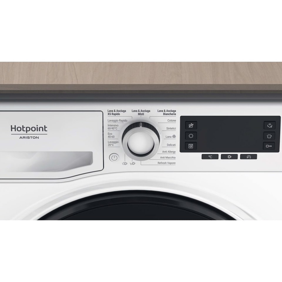 Hotpoint NDD 11726 DA IT lavasciuga Libera installazione Caricamento frontale Bianco E