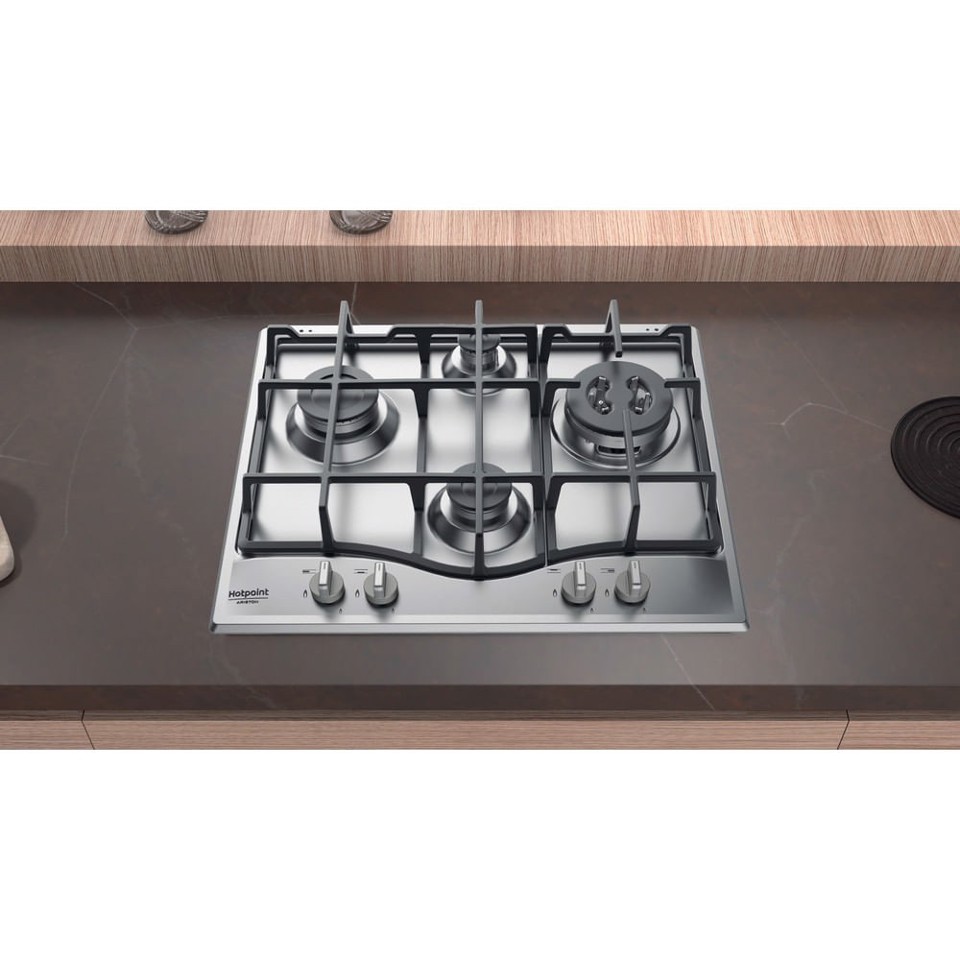 Hotpoint PCN 641 T/IX/HAR Acciaio inossidabile Da incasso 60 cm Gas 4 Fornello(i)