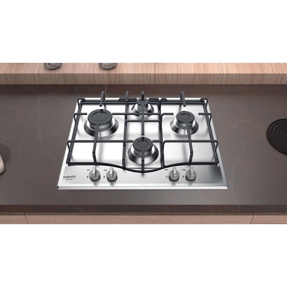 Hotpoint PCN 642 IX/HAR Acciaio inossidabile Da incasso 59 cm Gas 4 Fornello(i)