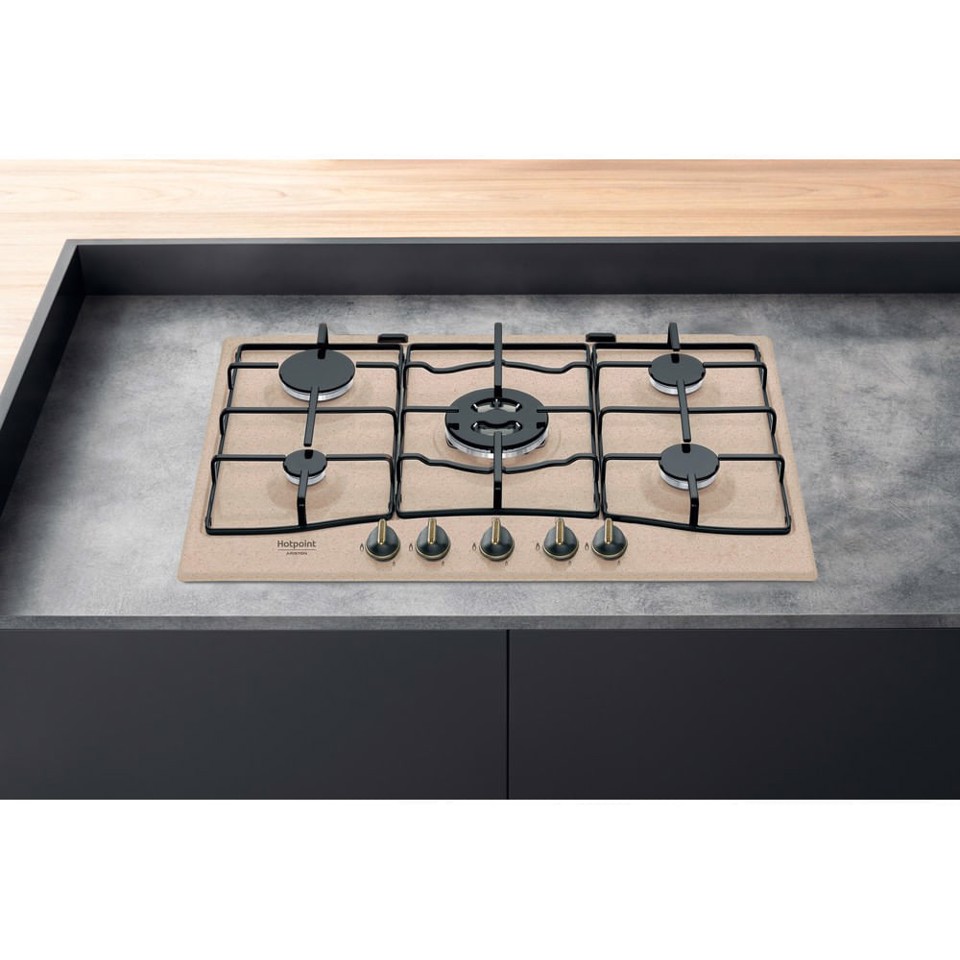 Hotpoint PCN 750 T (AV) R /HA Avena Da incasso 75 cm Gas 5 Fornello(i)