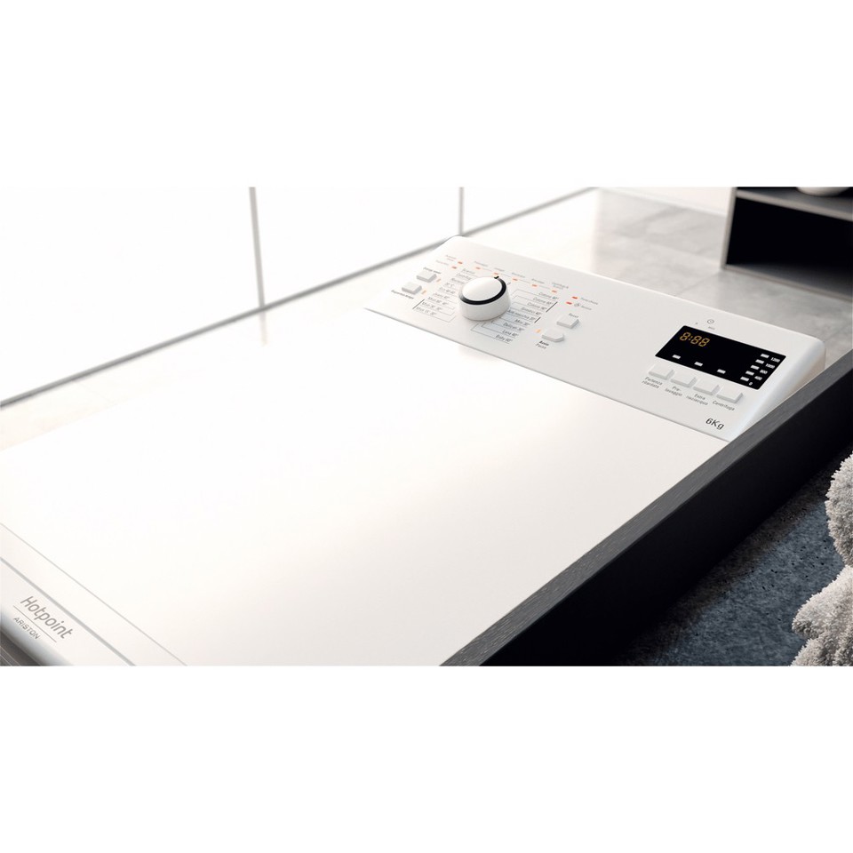 Hotpoint WMTF 624U IT lavatrice Caricamento dall'alto 6 kg 1200 Giri/min C Bianco