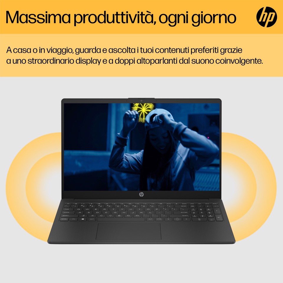HP 15-fc0083nl AMD Ryzen™ 7 5825U Computer portatile 39,6 cm (15.6") Full HD 16 GB DDR4-SDRAM 512 GB SSD Wi-Fi 6 (802.11ax) Windows 11 Home Argento