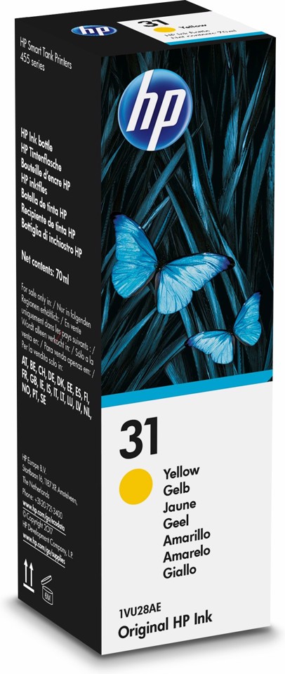 HP 31 flacone di inchiostro originale Giallo 70ml