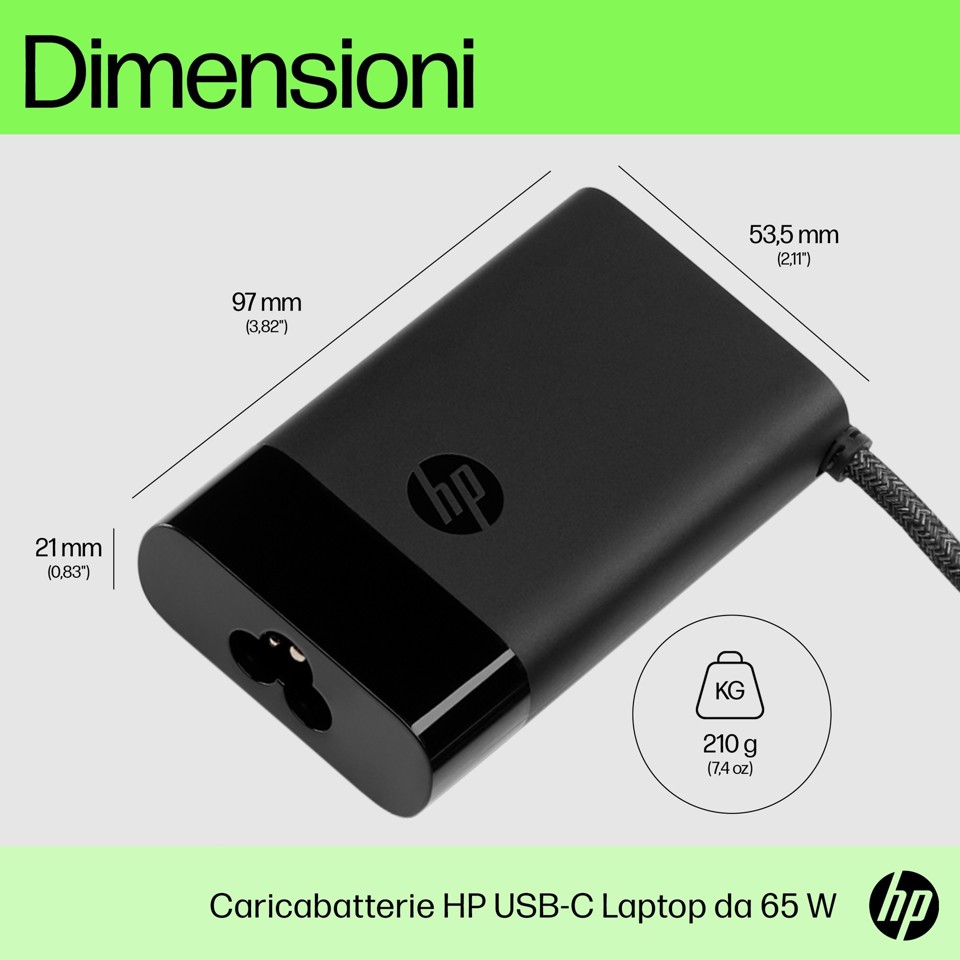 HP Caricabatterie per laptop USB-C 65 W