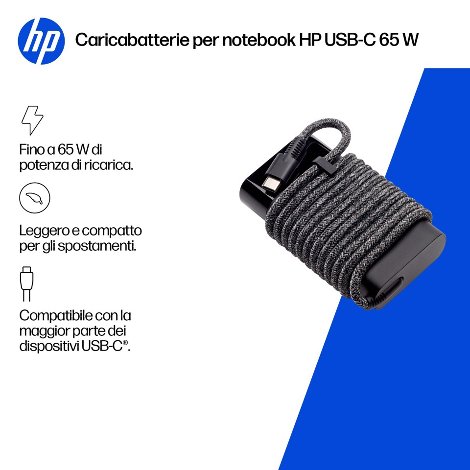 HP Caricabatterie per laptop USB-C 65 W