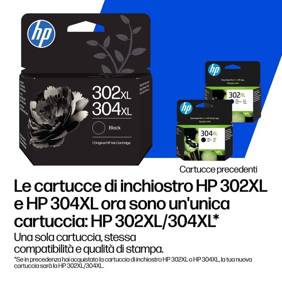 HP Cartuccia di inchiostro in tricromia originale 302/304