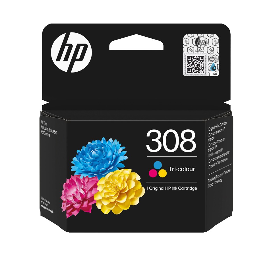 HP Cartuccia di inchiostro in tricromia originale 308