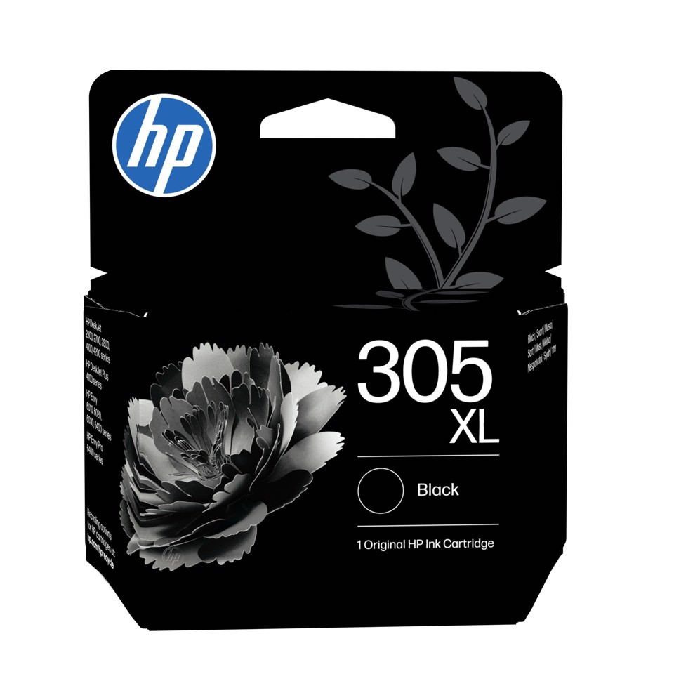 HP Cartuccia di inchiostro nero originale ad alta capacità 305XL