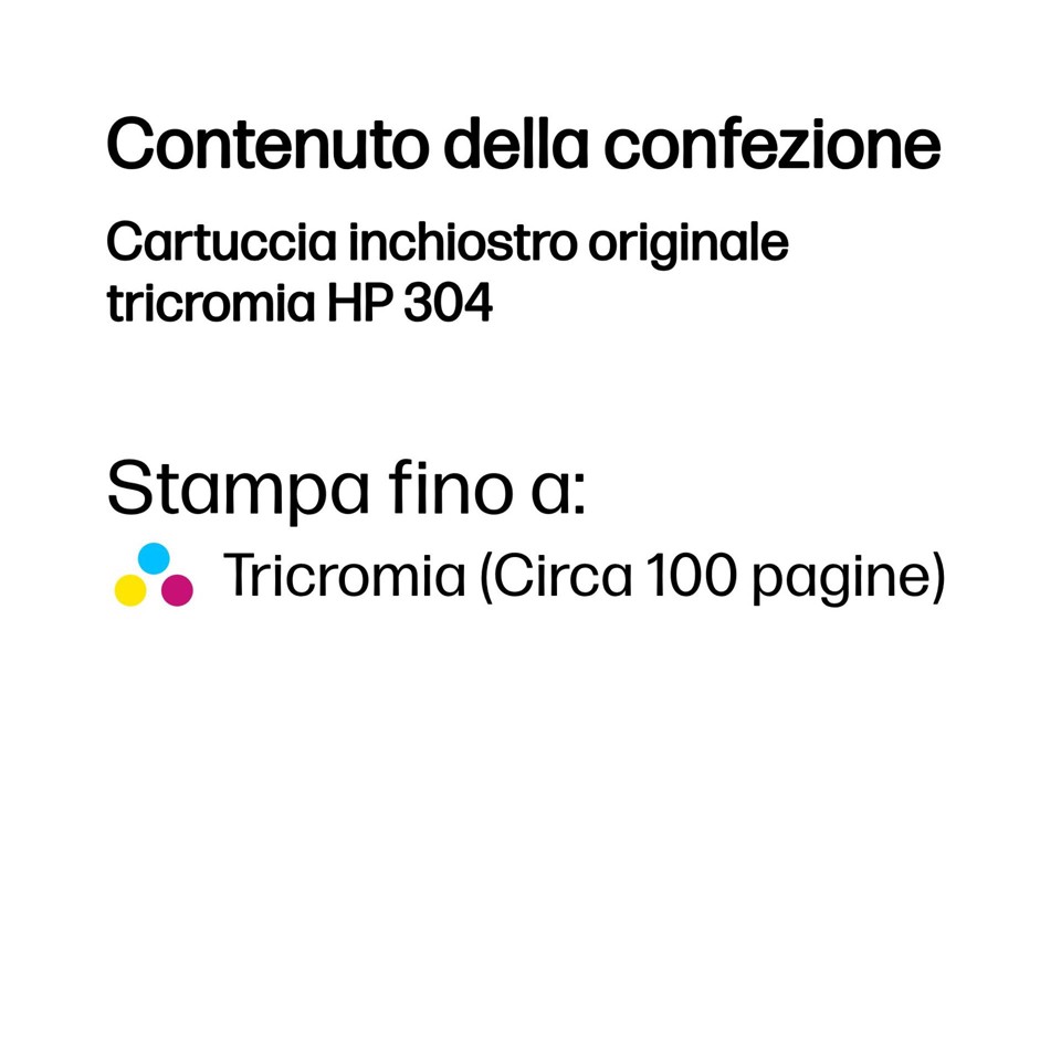 HP Cartuccia inchiostro originale tricromia 304