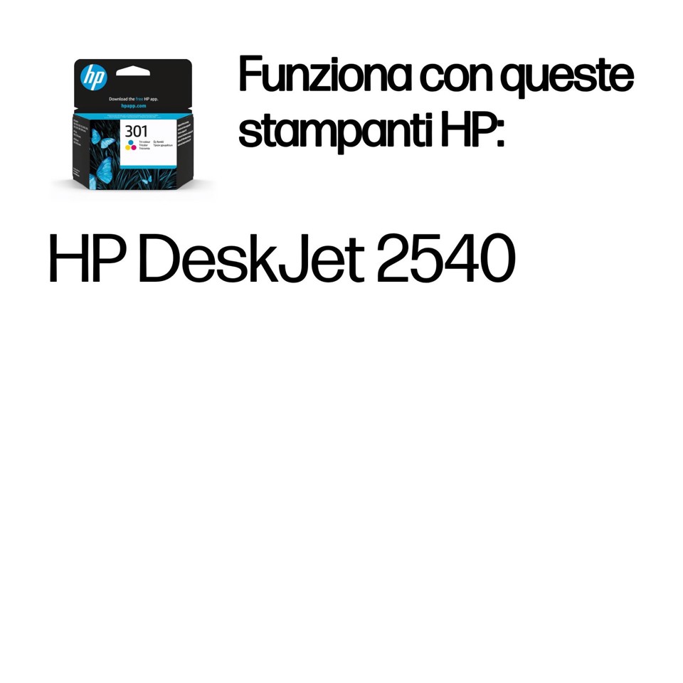 HP Cartuccia originale inchiostro tricromia 301