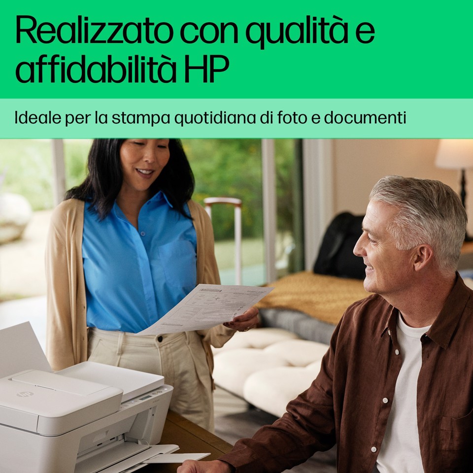 HP DeskJet 4222e Wireless All-in-One Colore Stampante, Instant Ink; Fotocopiatrice, scanner
