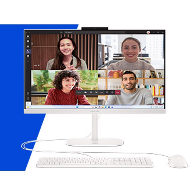 HP E09C8EA All-in-One PC AMD Ryzen™ 5 40 60,5 cm (23.8") 1920 x 1080 Pixel 8 GB LPDDR5x-SDRAM 512 GB SSD Windows 11 Home Wi-Fi 6 (802.11ax) Bianco