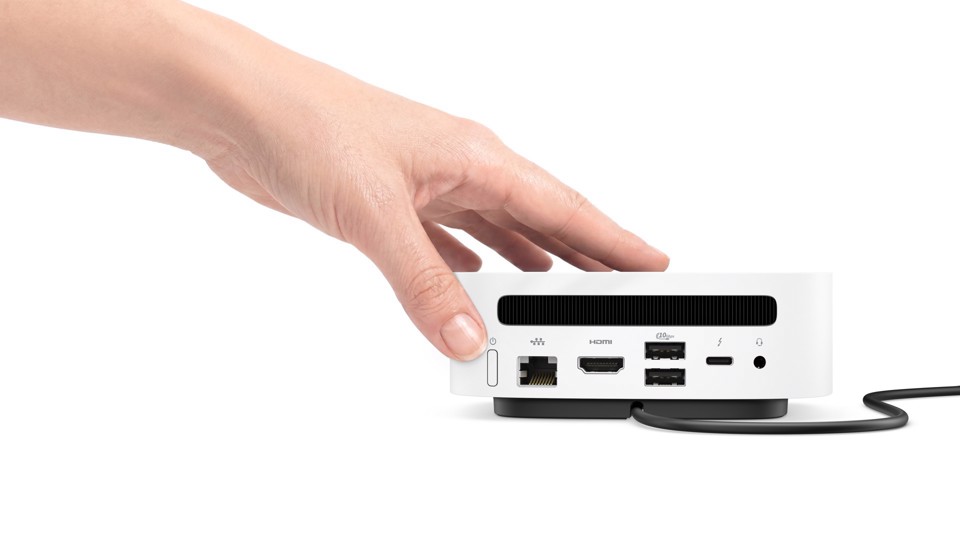 HP E5RY7EA PC/stazione di lavoro 8 GB LPDDR5x-SDRAM 512 GB SSD Windows 11 Home Mini PC AI PC Bianco