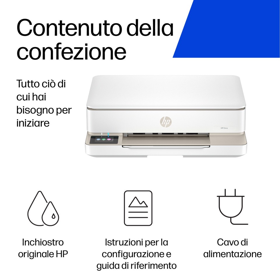HP ENVY 6120e Wireless All-in-One Colore Stampante, Instant Ink; Stampa di foto