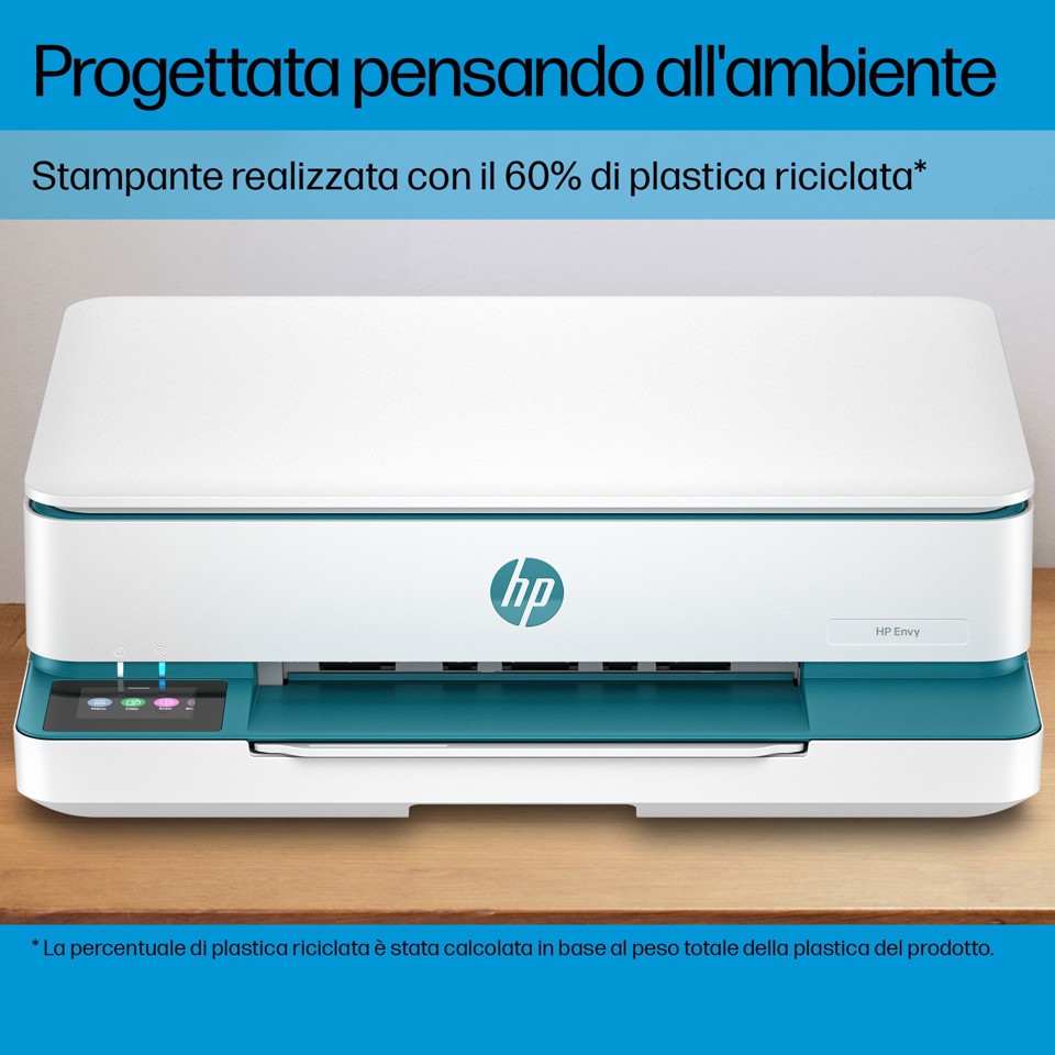 HP ENVY 6122e Wireless All-in-One Colore Stampante, Instant Ink; Stampa di foto