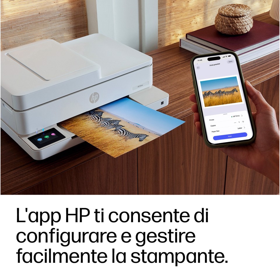 HP ENVY 6520e Wireless All-in-One Colore Stampante, Instant Ink; Stampa di foto