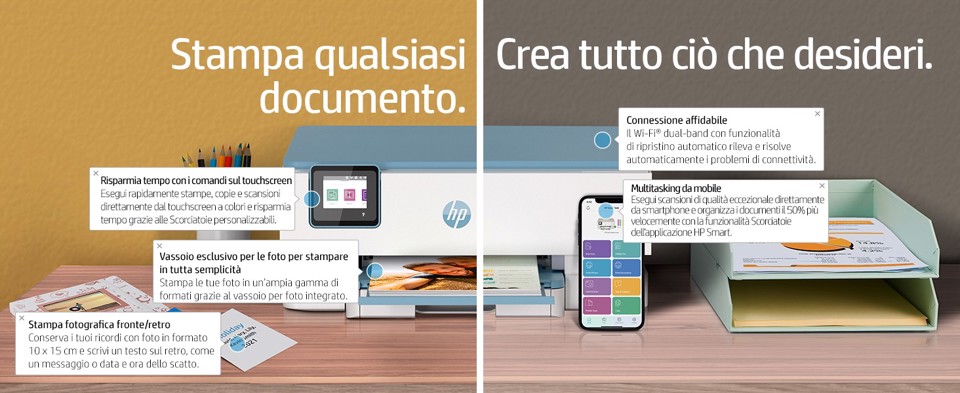 HP ENVY Stampante multifunzione HP Inspire 7221e - EX DEMO prodotto nuovo con imballo aperto