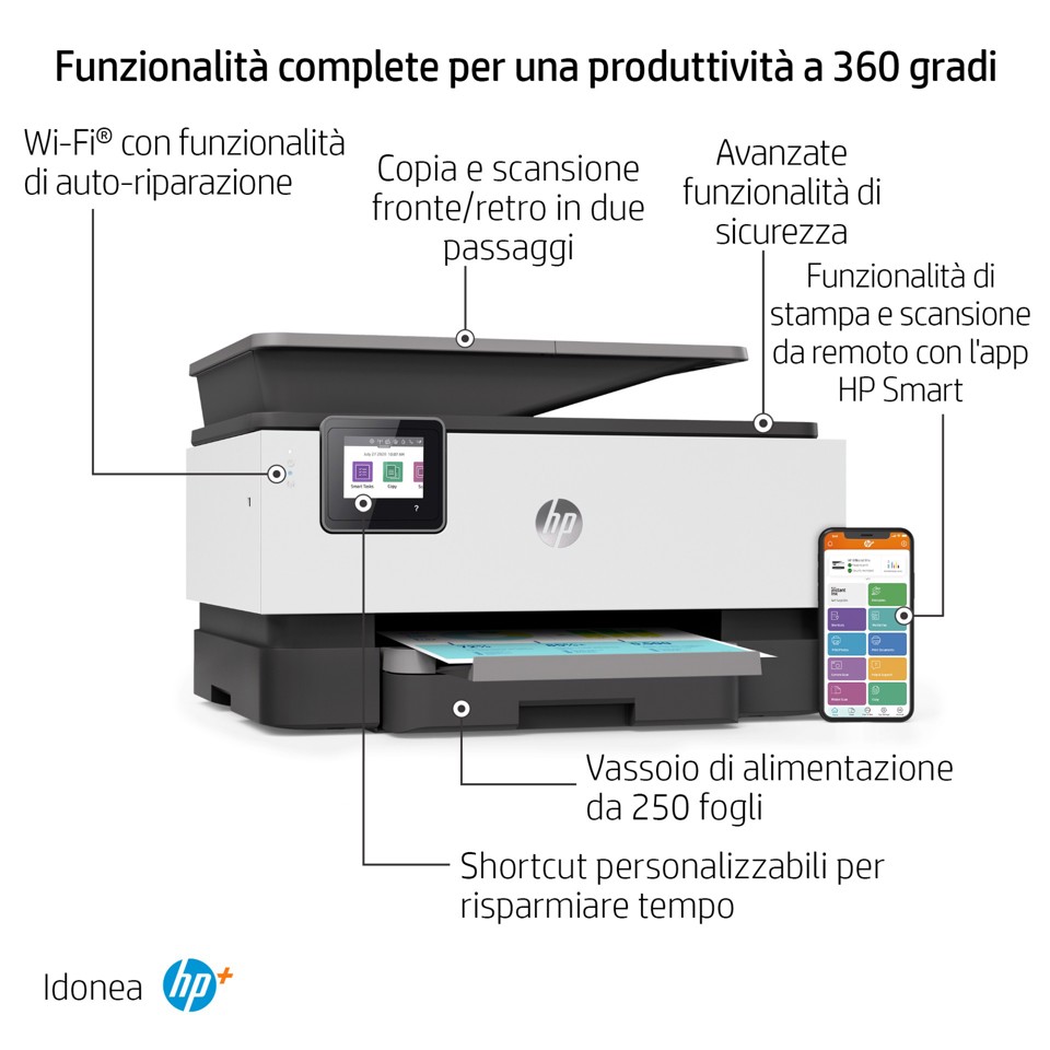 HP OfficeJet Pro Stampante multifunzione HP 9012e - EX DEMO prodotto nuovo con imballo aperto