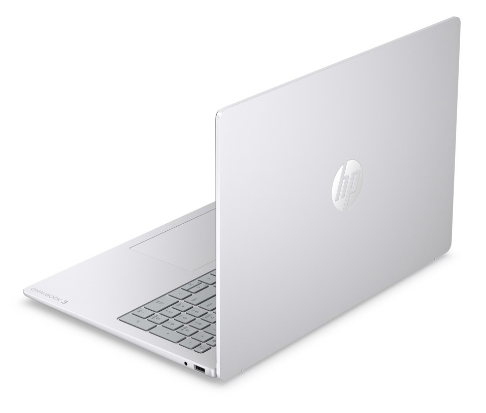 HP OmniBook 3 Laptop 16-by0005nlx AMD Ryzen™ 5 N150 Computer portatile 40,6 cm (16") 2K 8 GB DDR5-SDRAM 512 GB SSD Wi-Fi 6 (802.11ax) Windows 11 Home Grigio, Argento
