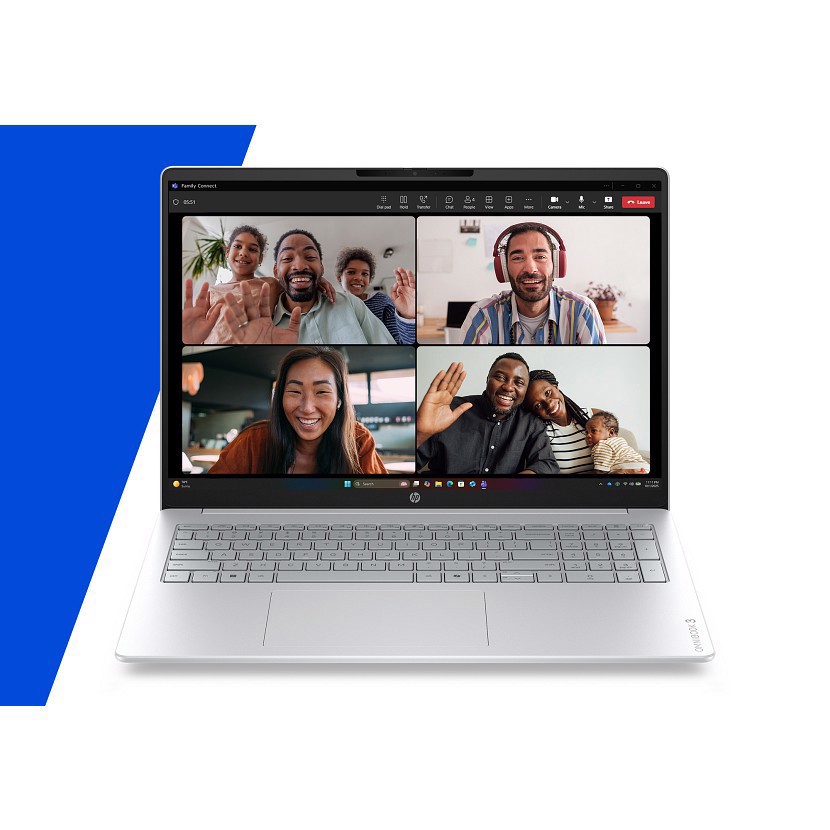 HP OmniBook 3 Laptop 16-by0005nlx AMD Ryzen™ 5 N150 Computer portatile 40,6 cm (16") 2K 8 GB DDR5-SDRAM 512 GB SSD Wi-Fi 6 (802.11ax) Windows 11 Home Grigio, Argento