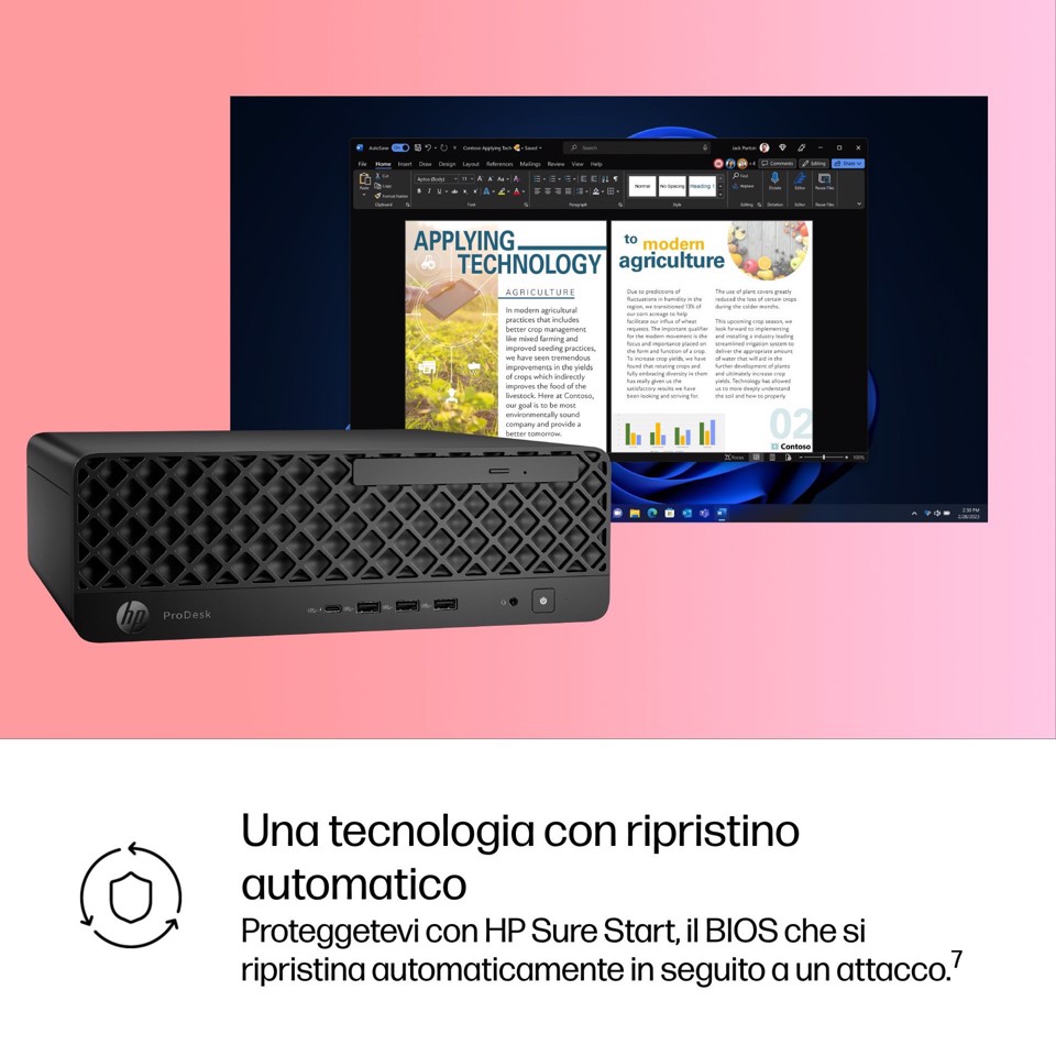 HP ProDesk 4 SFF G1i Desktop AI PC Intel Core Ultra 5 235 16 GB DDR5-SDRAM 512 GB SSD Windows 11 Pro