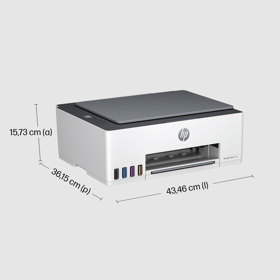 HP Smart Tank 5105 Wireless All-in-One Colore Stampante, Fotocopiatrice, scanner