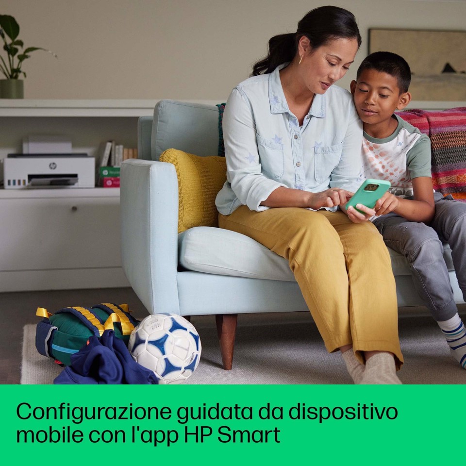 HP Smart Tank Stampante multifunzione 5105, Colore, Stampante per Abitazioni e piccoli uffici, Stampa, copia, scansione, wireless, Serbatoio stampante (tank) per grandi volumi di documenti, stampa da smartphone o tablet, Scansione su PDF