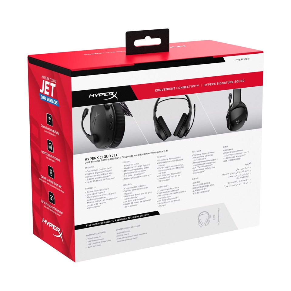 HyperX Cloud Jet – Wireless Gaming Headset (Black)