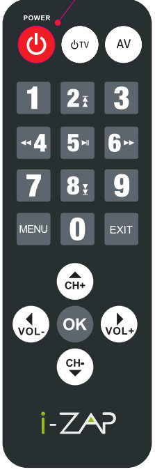 i-ZAP T395 Terrestre HD Nero