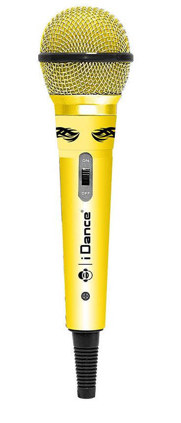 iDance CLM10 microfono Giallo Microfono per karaoke