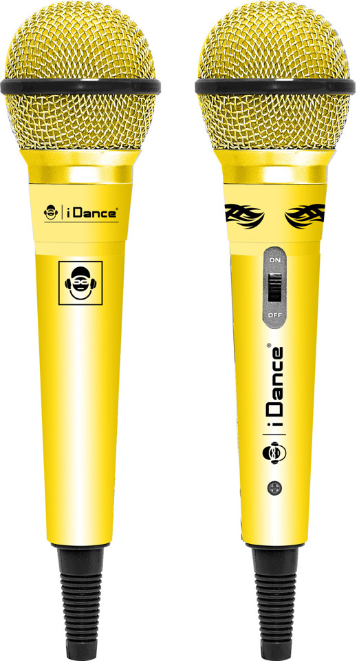 iDance CLM10 microfono Giallo Microfono per karaoke