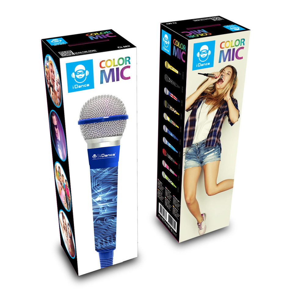 iDance CLM5 microfono Blu Microfono per karaoke