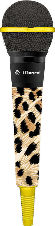 iDance CLM7 microfono Marrone, Giallo Microfono per karaoke