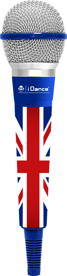 iDance CLM8 microfono Blu, Rosso Microfono per karaoke