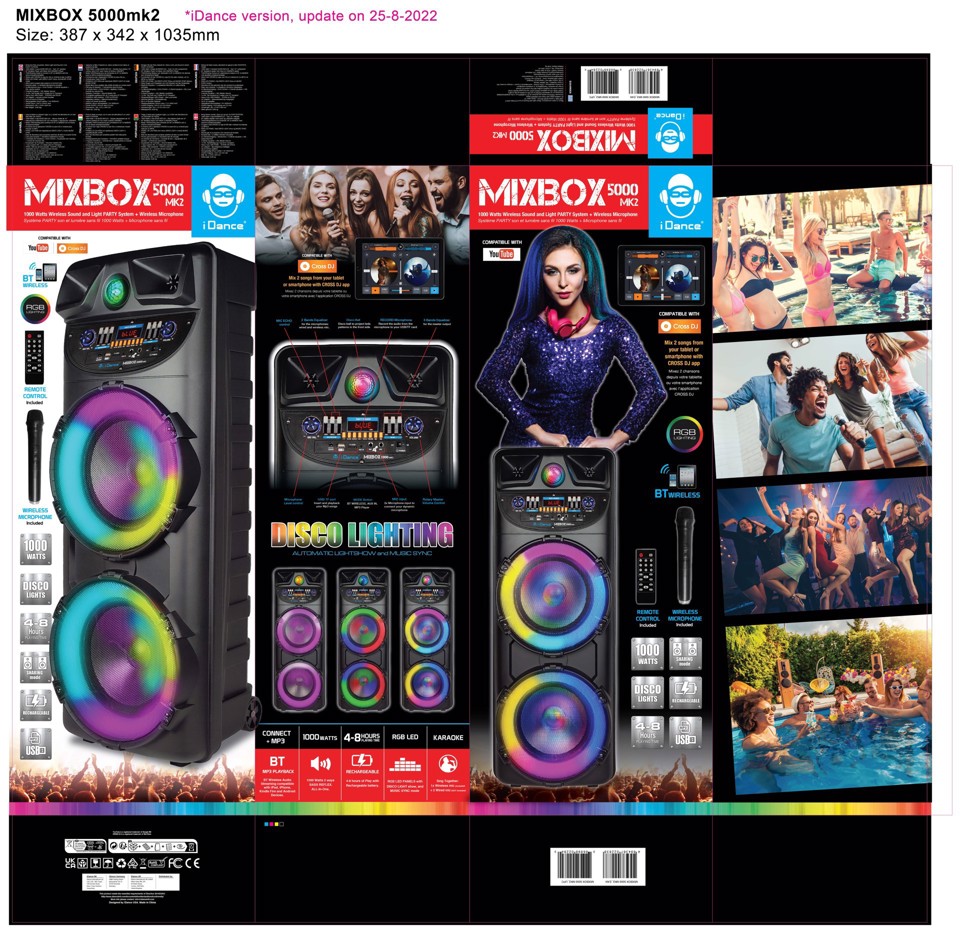 iDance Mixbox 5000mk2 Portatile Wireless