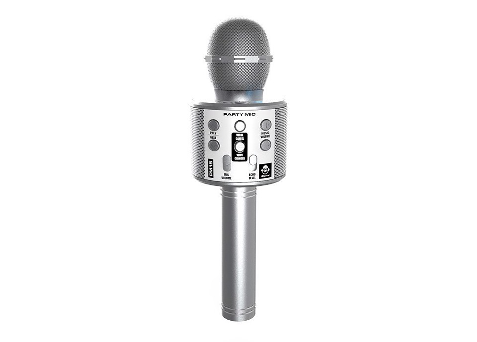 iDance PARTY MIC Argento Microfono per karaoke