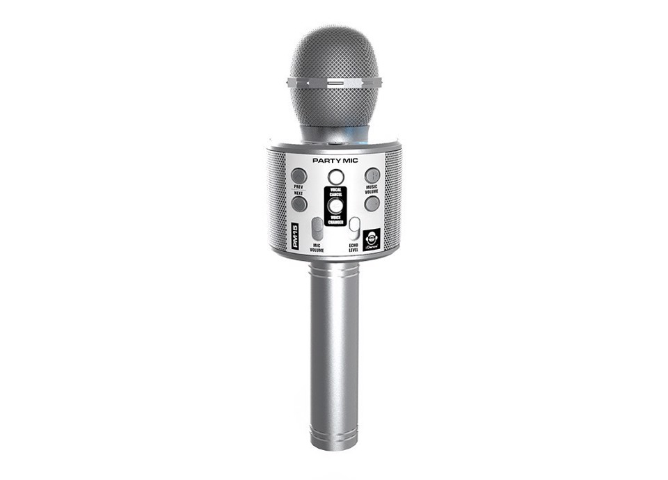 iDance PARTY MIC Argento Microfono per karaoke