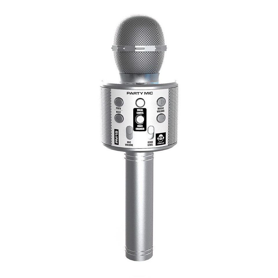 iDance PARTY MIC Argento Microfono per karaoke