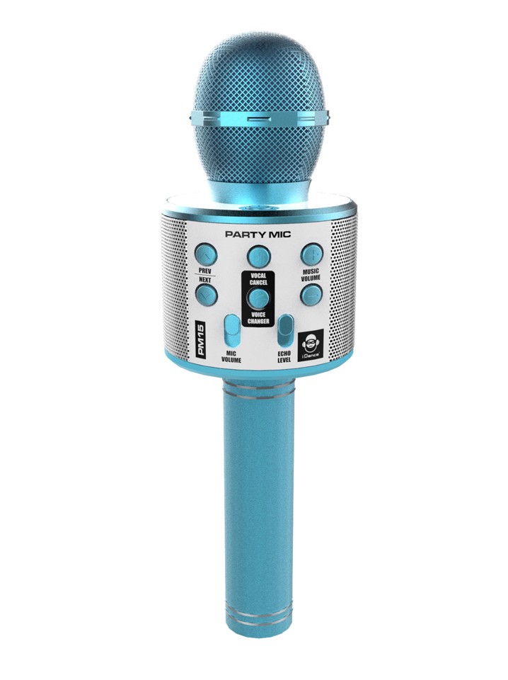 iDance PARTY MIC Blu Microfono per karaoke