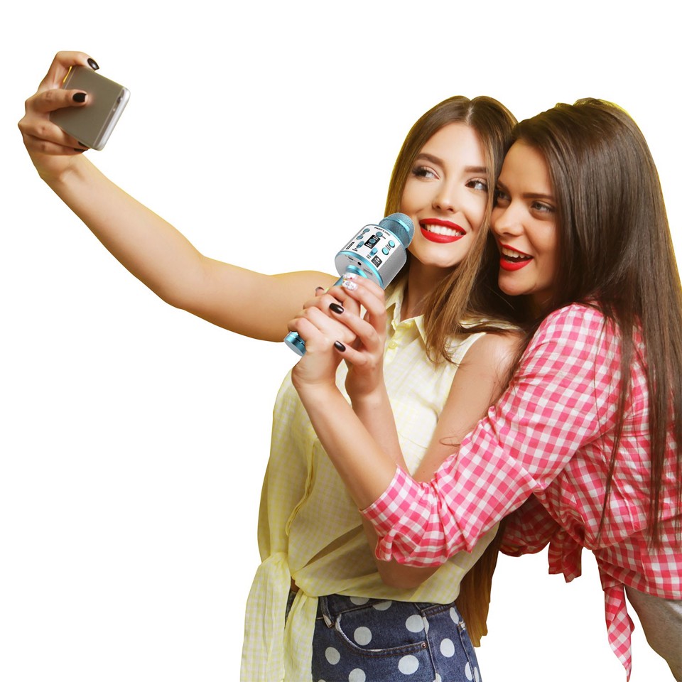 iDance PARTY MIC Blu Microfono per karaoke