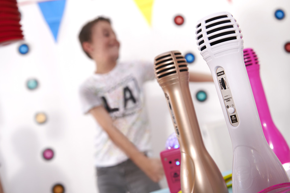 iDance Party Mic PM-6 Bianco Microfono per karaoke