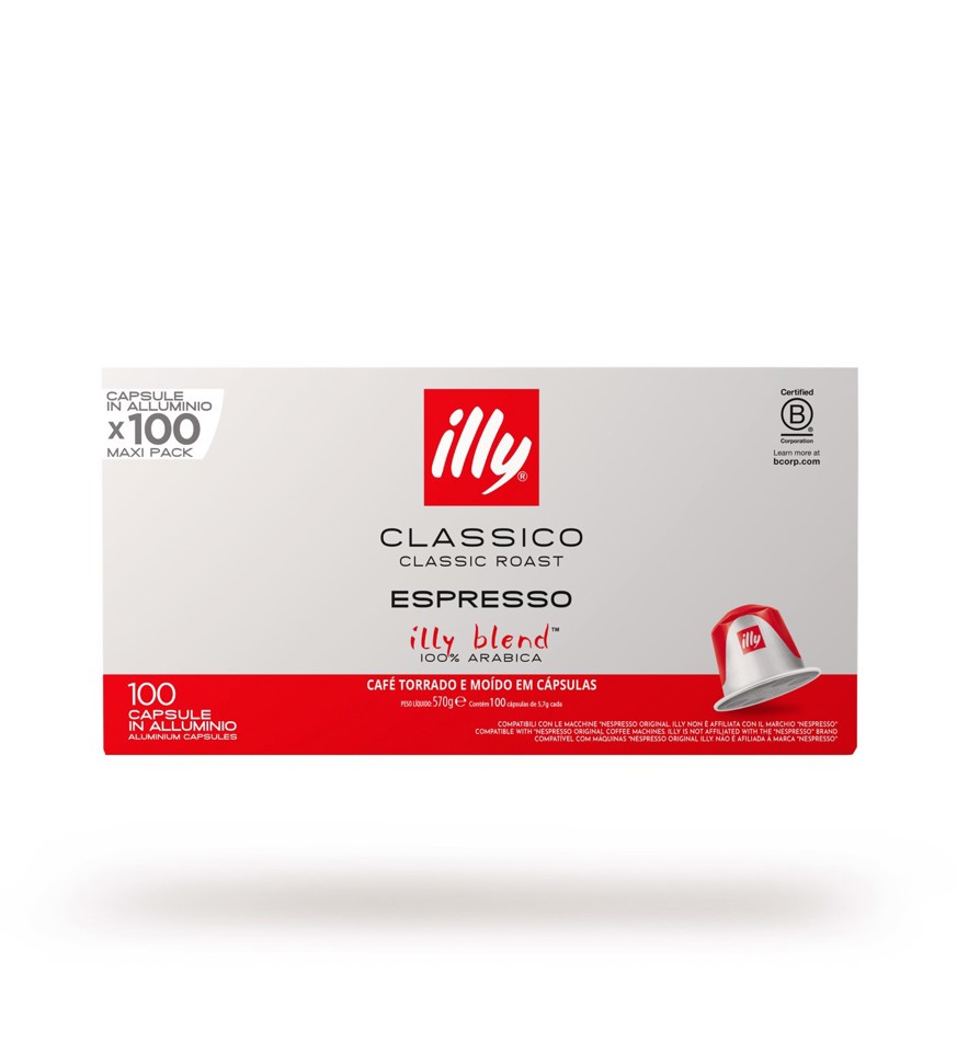 Illy 25754 Capsule caffè Classico compatibile Nespresso 100 pz
