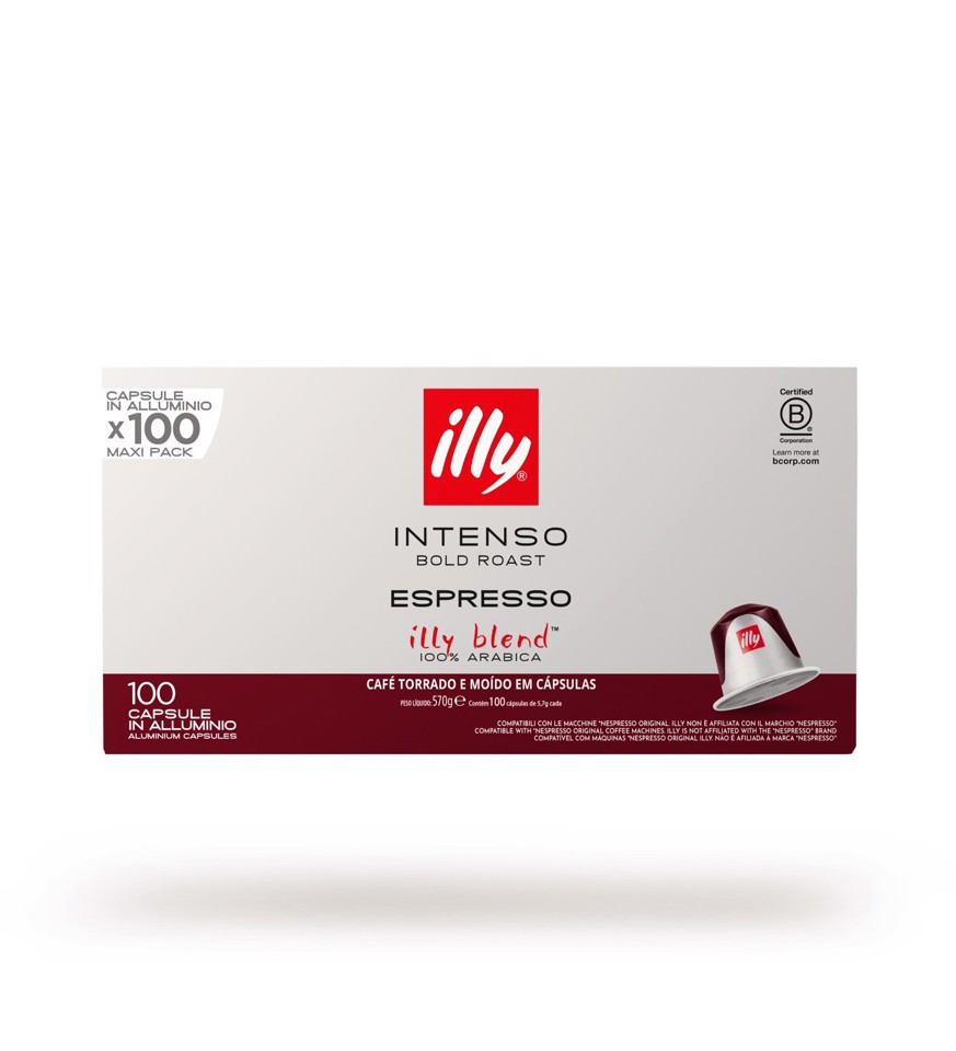 Illy 25755 Capsule caffè Intenso compatibili Nespresso 100 pz